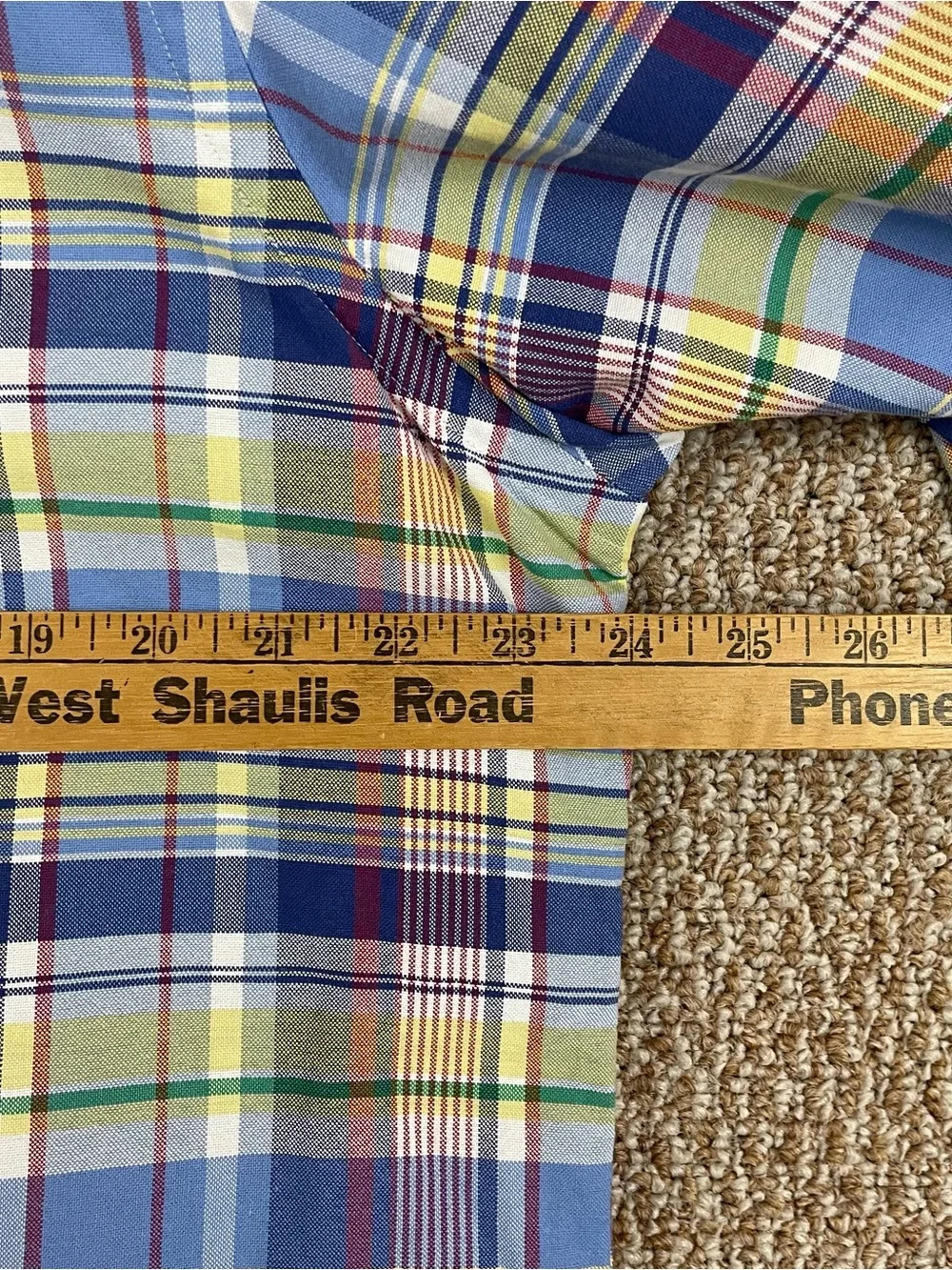 Polo Ralph Lauren Oxford Shirt Men’s XL Plaid Button Down Flesh Pony 304